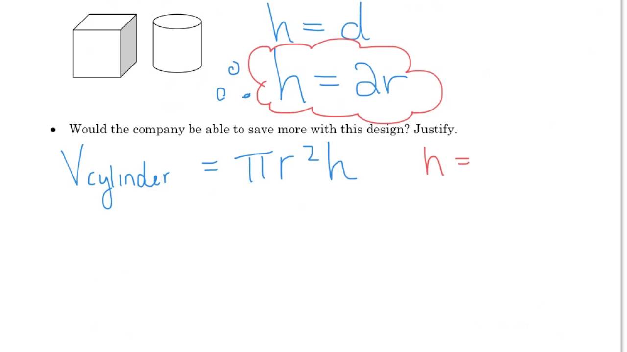 5.8 optimizing volume and surface area - YouTube