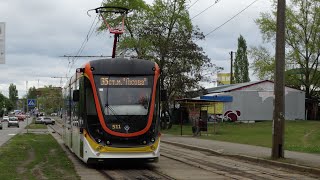 Мини поездка на трамвае Татра К-1М6 г. Киев / Mini trip on the Tatra K-1M6 tram, Kyiv