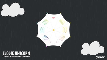 Elodie Unicorn Color Changing Umbrella