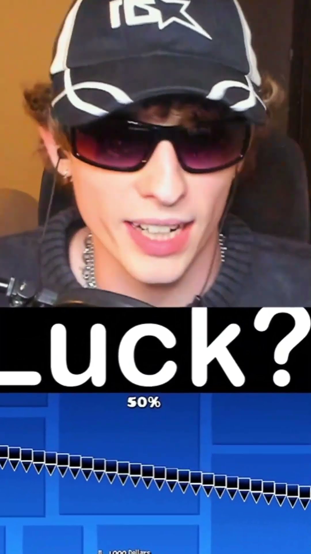 La suerte en GEOMETRY DASH?