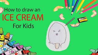 How to draw an ice cream for kids!! EASY!!