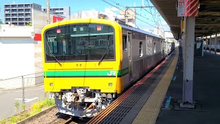 【水戸常駐交換】回9945D GV-E197系100番台TS03編成 天王台駅 通過シーン