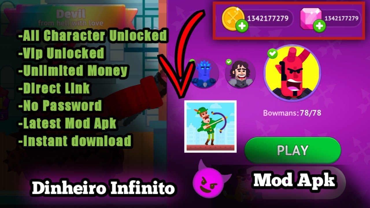 Bow Masters Mod Apk VIP Bowmasters Mod Apk Unlock All