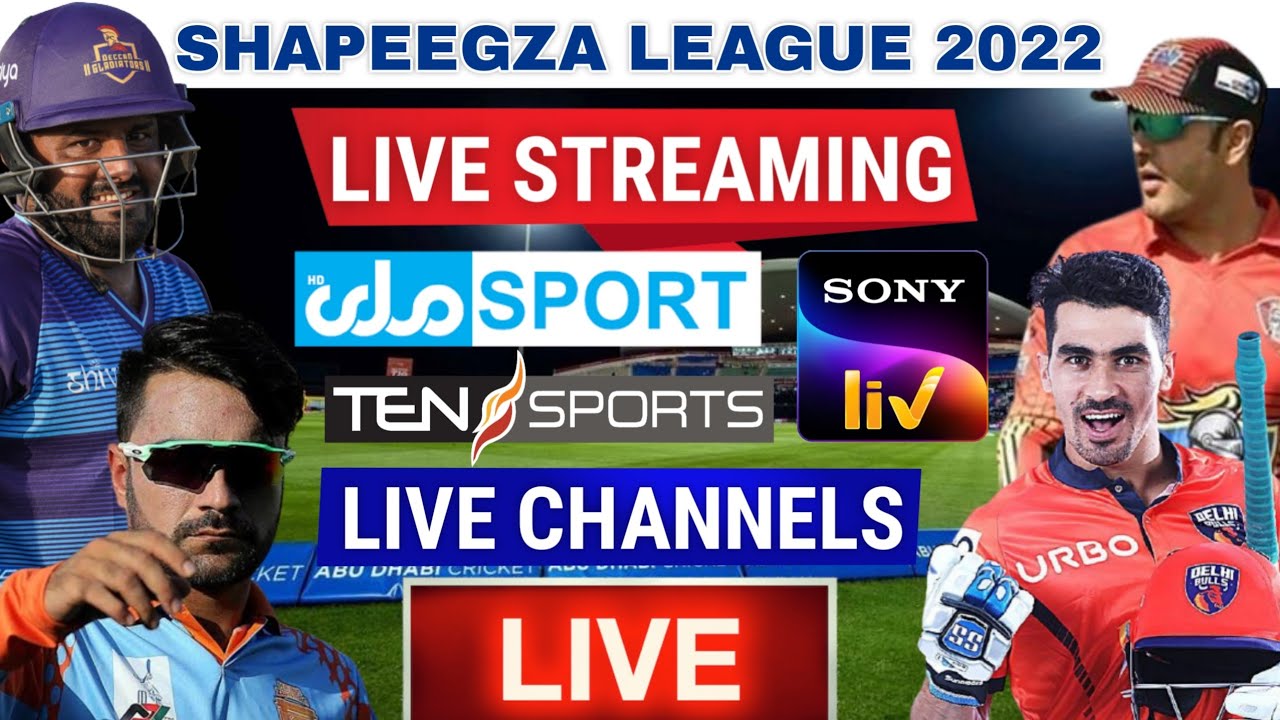 Shpageeza Cricket League 2022 Live - AFG Shpageeza League Live Streaming, Live Telecast Channels