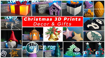 Mind-Blowing 3D Printing Ideas For Christmas 🎅🏻 | Gifts & Décor | Christmas 3d prints #3dprinting