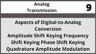 Analog Transmission | Data communication and Networking | Chapter 5 | in Urdu  LECTURE 09