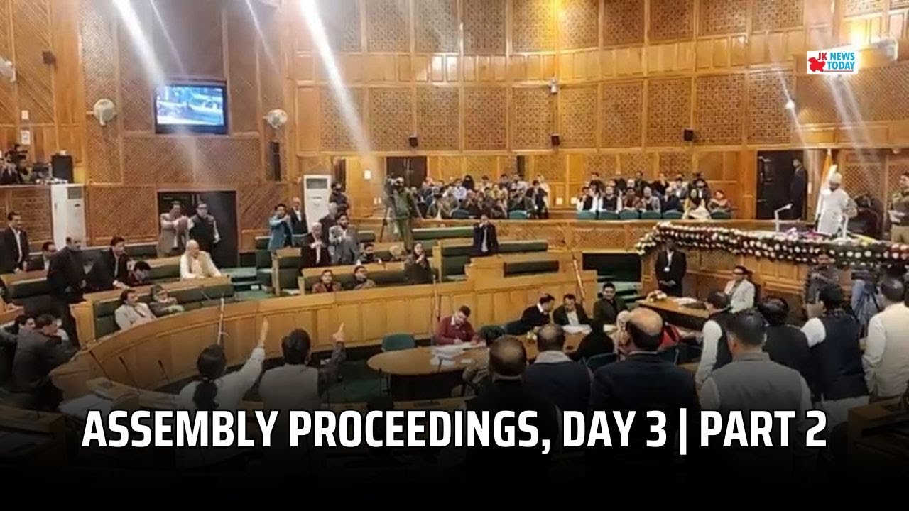 Assembly Proceedings, Day 3 | Part 2 | JK News Today - YouTube