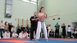 Tameshiwari 試し割り Uechi ryu Karate Okikukai / Open Shoto Cup 2020 / Rybin Evgenyリュウビン・エフゲニー（ロシア沖空会)