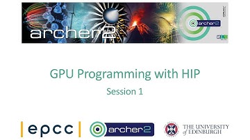 GPU programming with HIP - Session 1