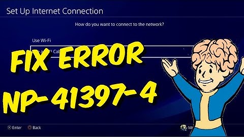 How To Fix PS4 Error NP-41397-4