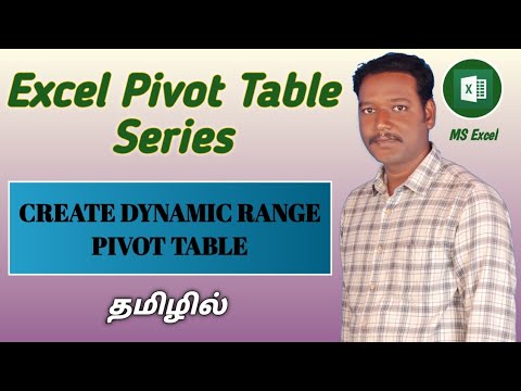 HOW TO CREATE DYNAMIC RANGE PIVOT TABLE IN MS EXCEL (TAMIL) - YouTube