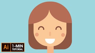 How to Draw a Flat Design Female Face in Adobe Illustrator