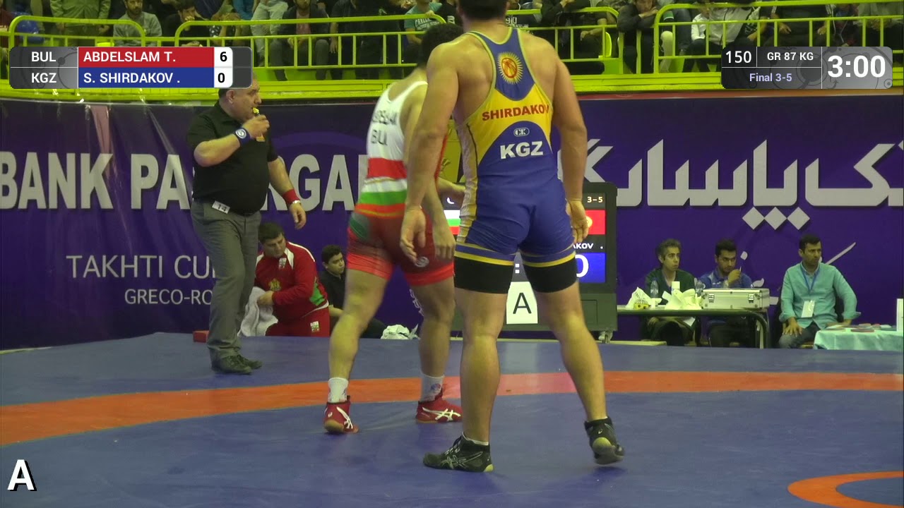BRONZE GR - 87 kg: T. ABDELSLAM (BUL) v. . S. SHIRDAKOV (KGZ)