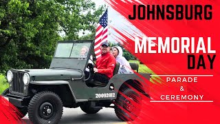 Jeeps On The Run Pay Tribute On Memoral Day In Johnsburg, IL | Parade & Ceremony | Jeep Willys CJ2a