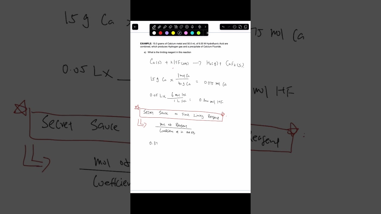 AP and Gen Chem Made Easy: Solve Limiting Reagents in 30 Seconds!