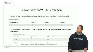SQL. Subconsultas y SELECTs anidados | 19/25 | UPV