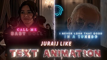 Ae @juraijeditzz Like Text Animation In Alight Motion (+Preset)