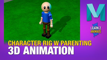 Setting up a Character RIG using Parenting in Autodesk Maya 2022. Beginner Tutorial.