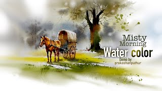 Watercolor demo | painting tutorial by prakashanputhur