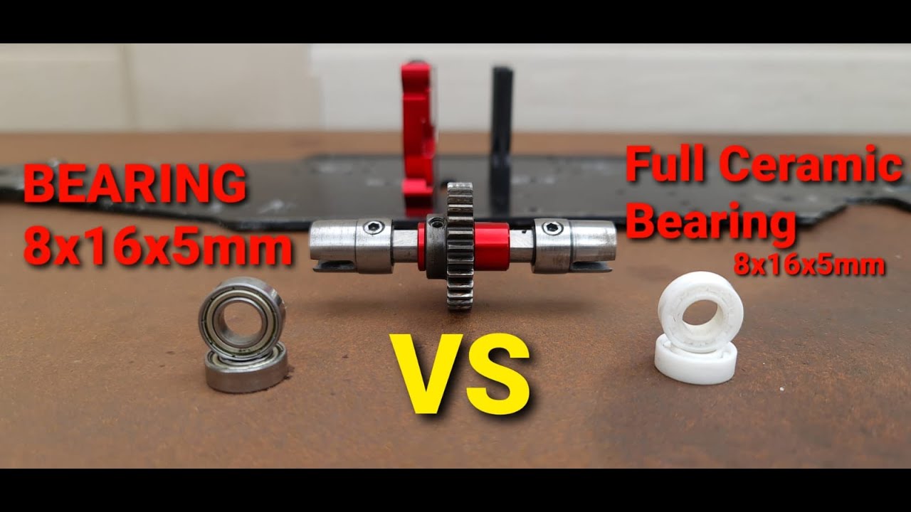 BEARING VS FULL CERAMIC BEARING SPOOL GEAR ARRMA YouTube