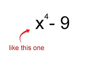 How to factor x to the 4th power