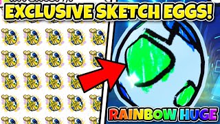 1B+ RB HUGE! I Opened 200 Exclusive Sketch Eggs in Pet Simulator 99 & Got...