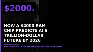 How a $2000 RAM Chip Predicts AI's Trillion-Dollar Future by 2026