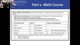 LHS Incoming 9th Course Selection Presentation- 2021 (56 minutes)