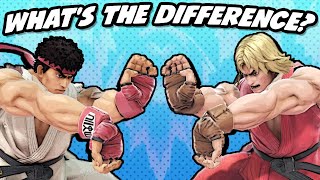 What&#39;s the Difference between Ryu and Ken? (SSBU)