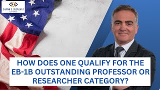 How does one qualify for the EB-1B outstanding professor or researcher category?
