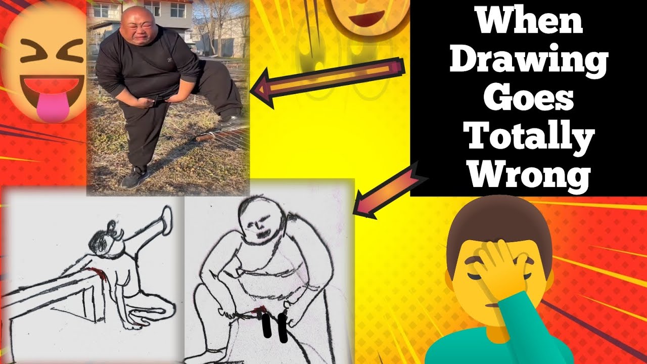 When Drawing Goes Totally Wrong 🤣 (Real vs Sketch)😜😜 - YouTube