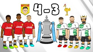 Manchester United 43 Liverpool (FA Cup 2324 Parody Diallo Goal Goals Highlights Song)