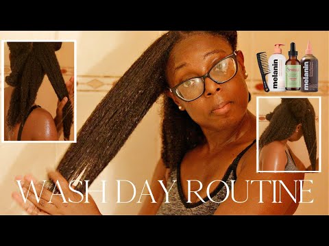 WASH DAY ROUTINE ON TYPE 4 NATURAL HAIR | Scalp Care + Thick Ends + Length Retention
