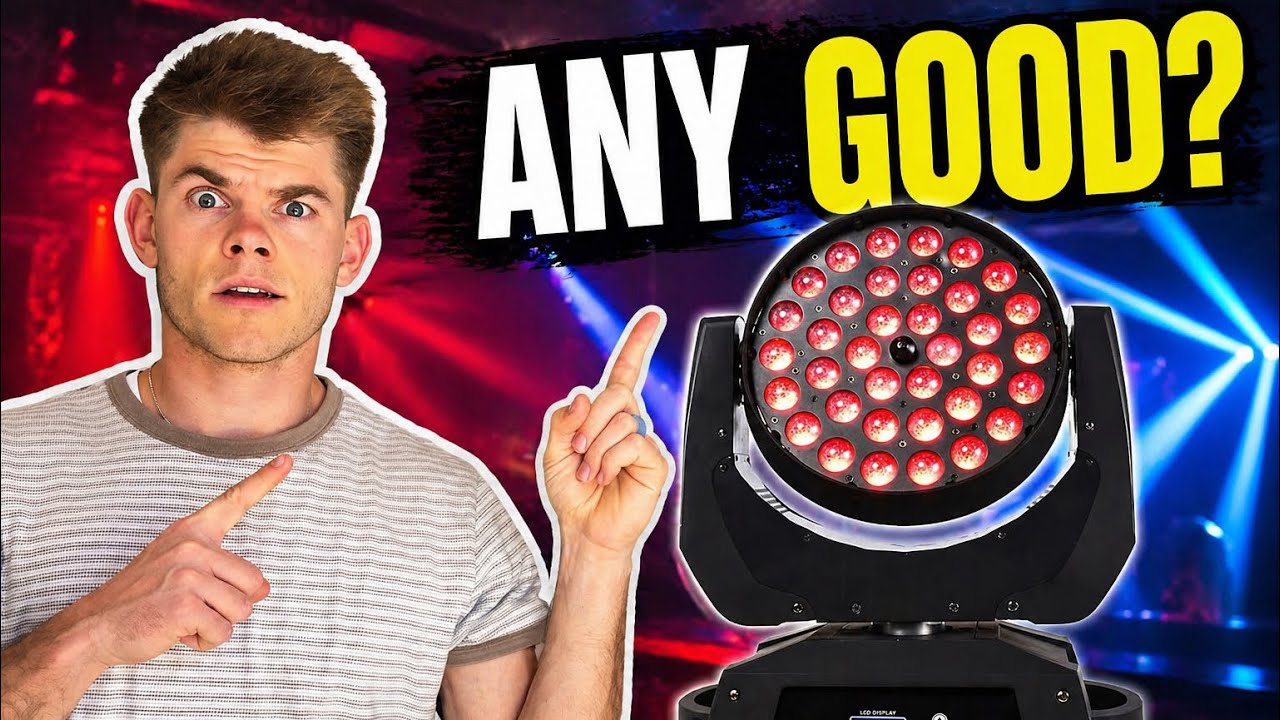 SHEHDS Zoom & Wash 36x18W Moving Head Light RGBWA+UV