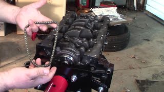 Balance Shaft Chain Installation -Engine Rebuild 1999 Grand Am GM LD9 2.4 Quad 4 -  Part 7