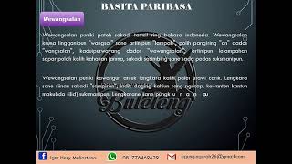 Basita Pari Basa Palet 1 II Tahap 1 Basita Paribasa Bali II Pribahasa Bali Tahap 1 II Bahasa Bali