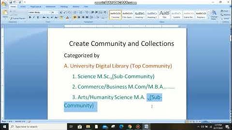 4. Initiating Dspace, Create Communities & Collections