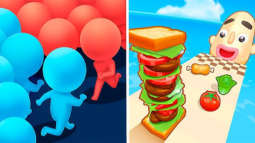 Sandwich Runner vs Count Master - All Levels Gameplay Walkthrough Android & IOS - NEW APK!