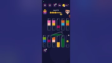 71-75 Level Get colour -Water sort puzzle game 2024