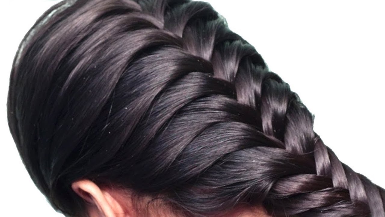 फक्त 2 मिनटात सागर वेणी | Quick and Easy Hairstyle with FRENCH BRAID | Step  by Step For Beginners - YouTube