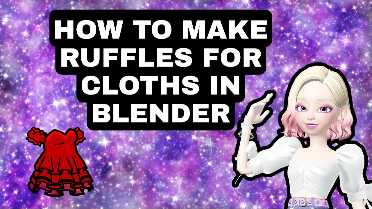 How to make Ruffles in #Blender for #zepetostudio - YouTube