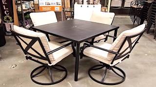HAMPTON BAY COOKSON 5-PIECE STEEL DINING SET Shop with us at Home Depot