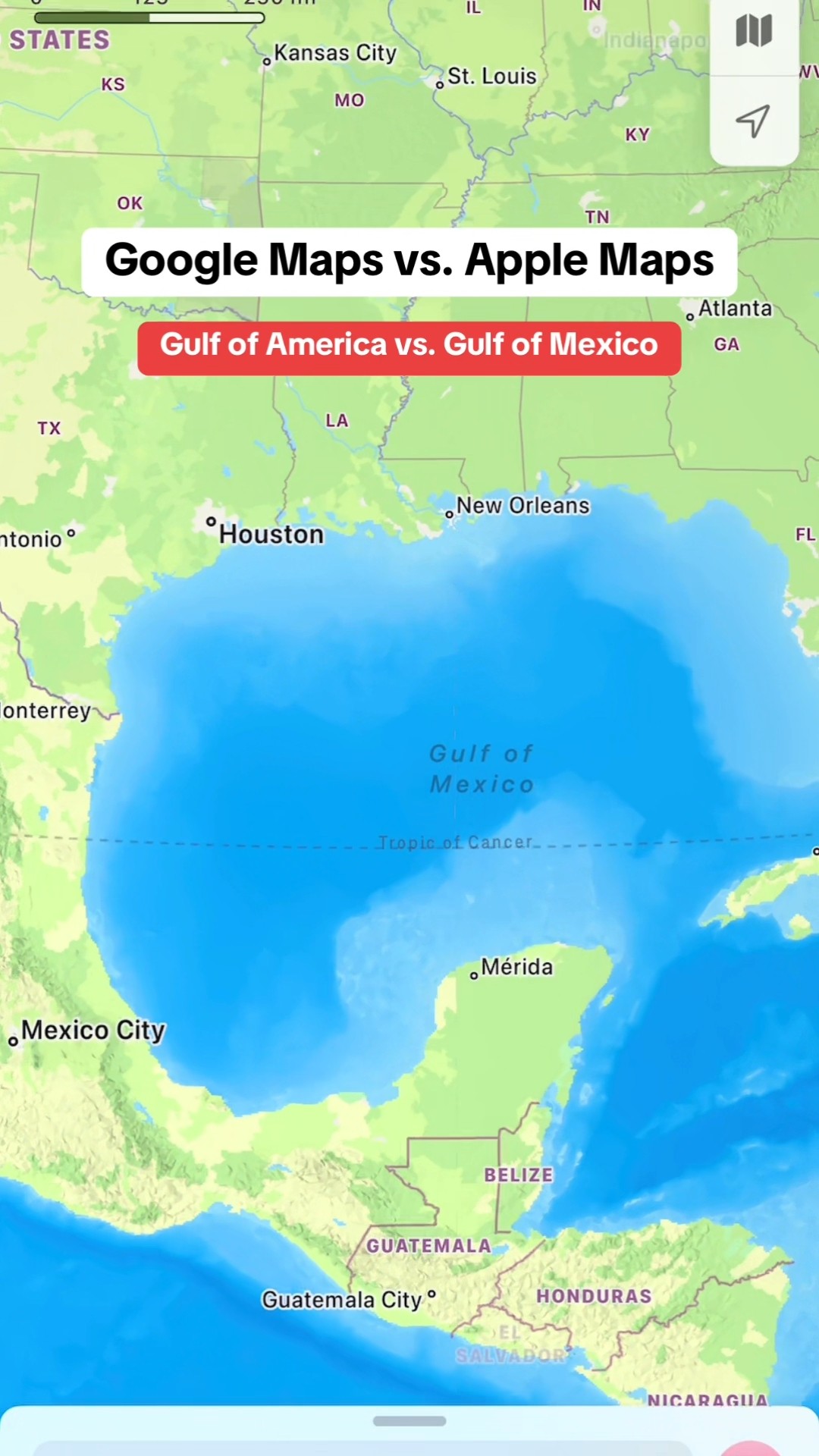Google Maps Changes Gulf of Mexico to Gulf of America