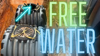 Free Water with Rainwater Collection and Cistern Storage