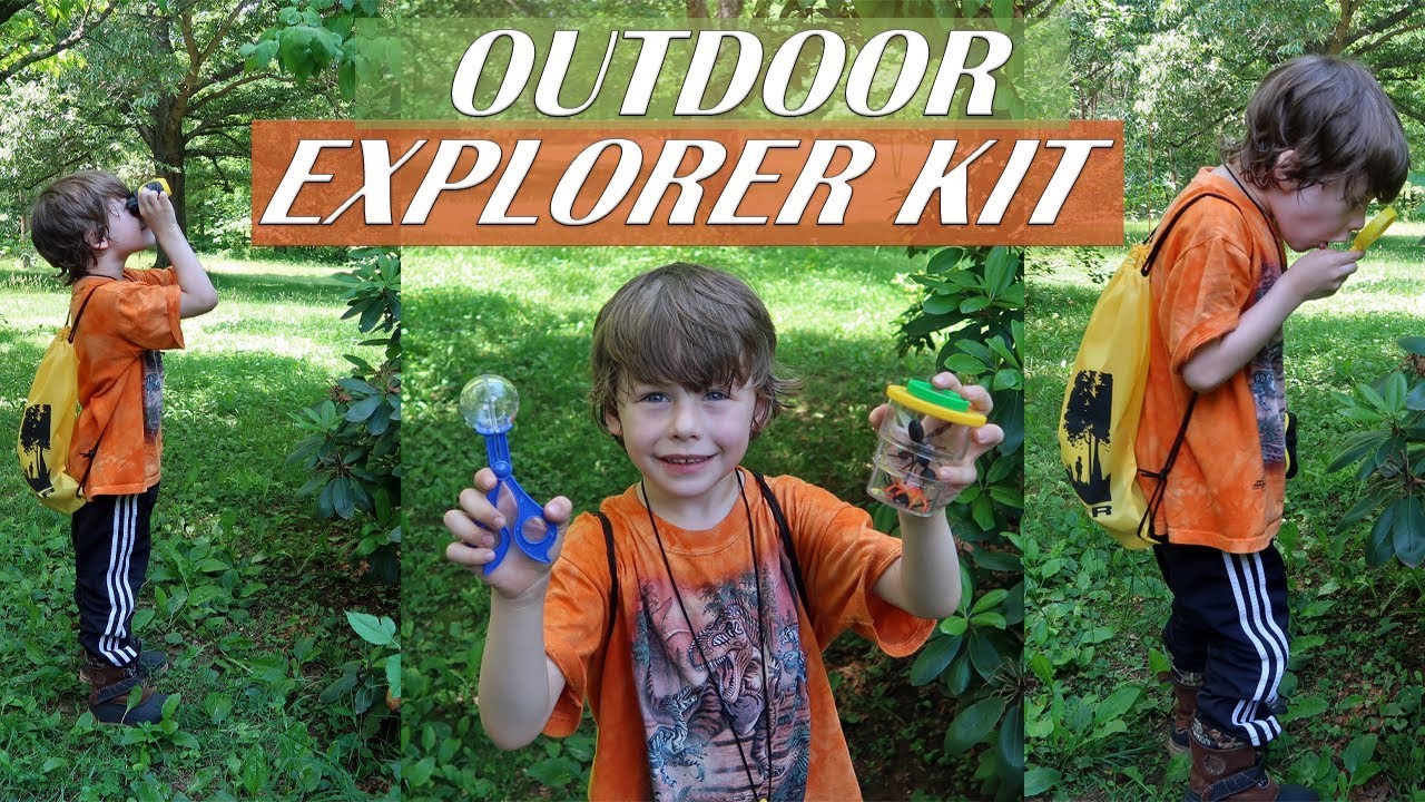 JVJQ Kids Explorer Kit Magnifying Glass Educational Toy Gift for Boys & Girls 16 Pcs Outdoor Exploration Bug Catching kit for Kids Camping Toys Outdoor Toys for Kids Includes Bug Catcher 