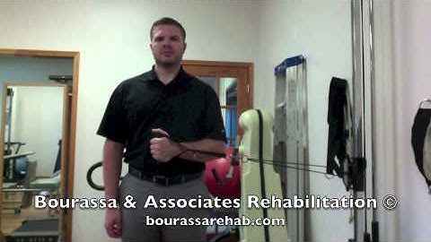 Shoulder internal rotations with pulley