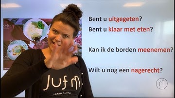 NT2 A2👩‍🍳Serveerster🍱menukaart 📞reserveren, bestellen in een restaurant #learndutch #restaurant