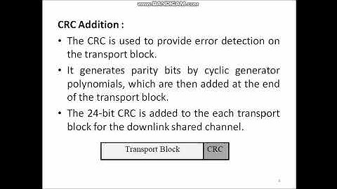 8 Sem-Wireless LTE: Module-3: Downlink Transport Channel Processing Overview