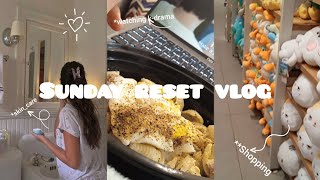 sunday reset vlog|productivity, cleaning, cooking 🥧🥗, shopping, Watching kdrama,reading,Med student🩺