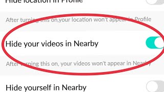 How To Hide Your Videos In Nearby Friends in BIGO LIVE